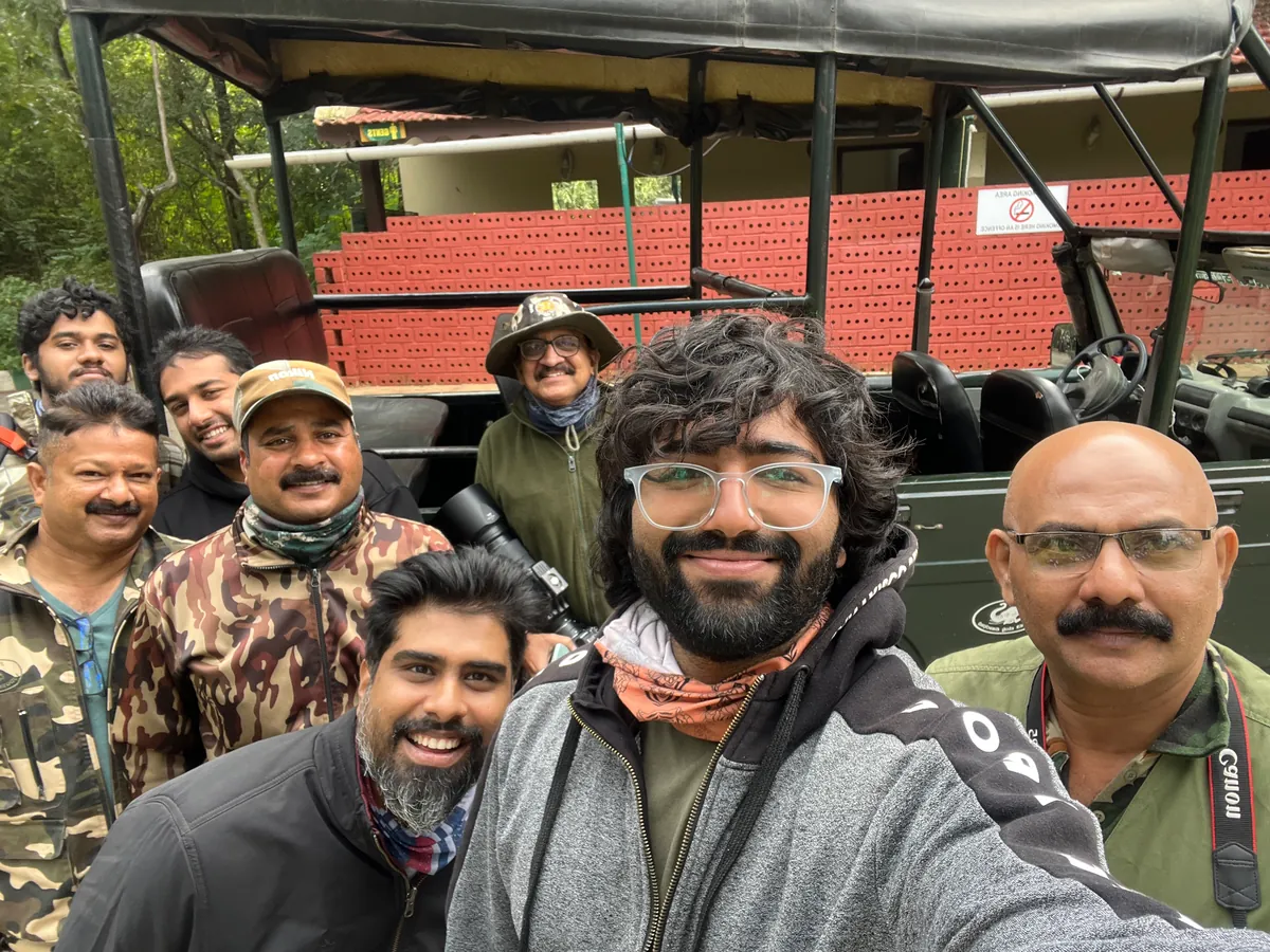 Krishna with the group on a photo tour he led